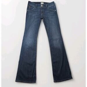 Hudson Bootcut Jeans Women's 30 Signature Medium Wash Back Flap Pocket